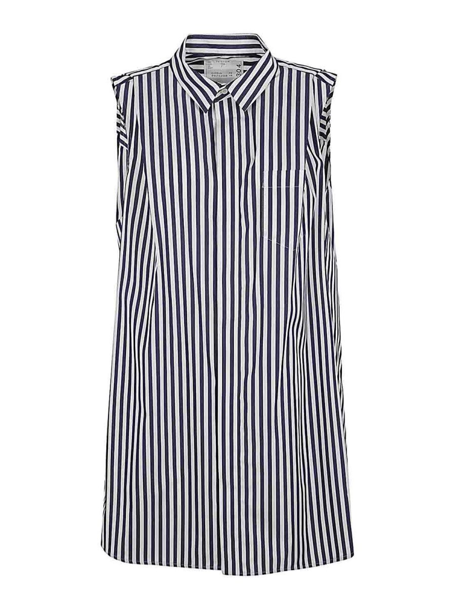 Sacai Robe Courte - Bleu