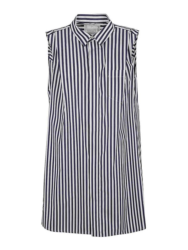 Sacai Robe Courte - Bleu