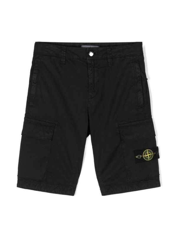 Compass-badge cargo shorts
