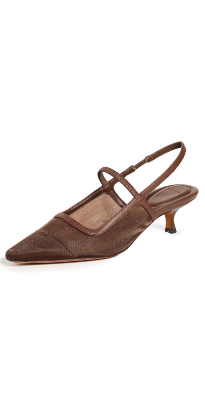 Vince Venice Kitten Mesh Pumps Maplewood