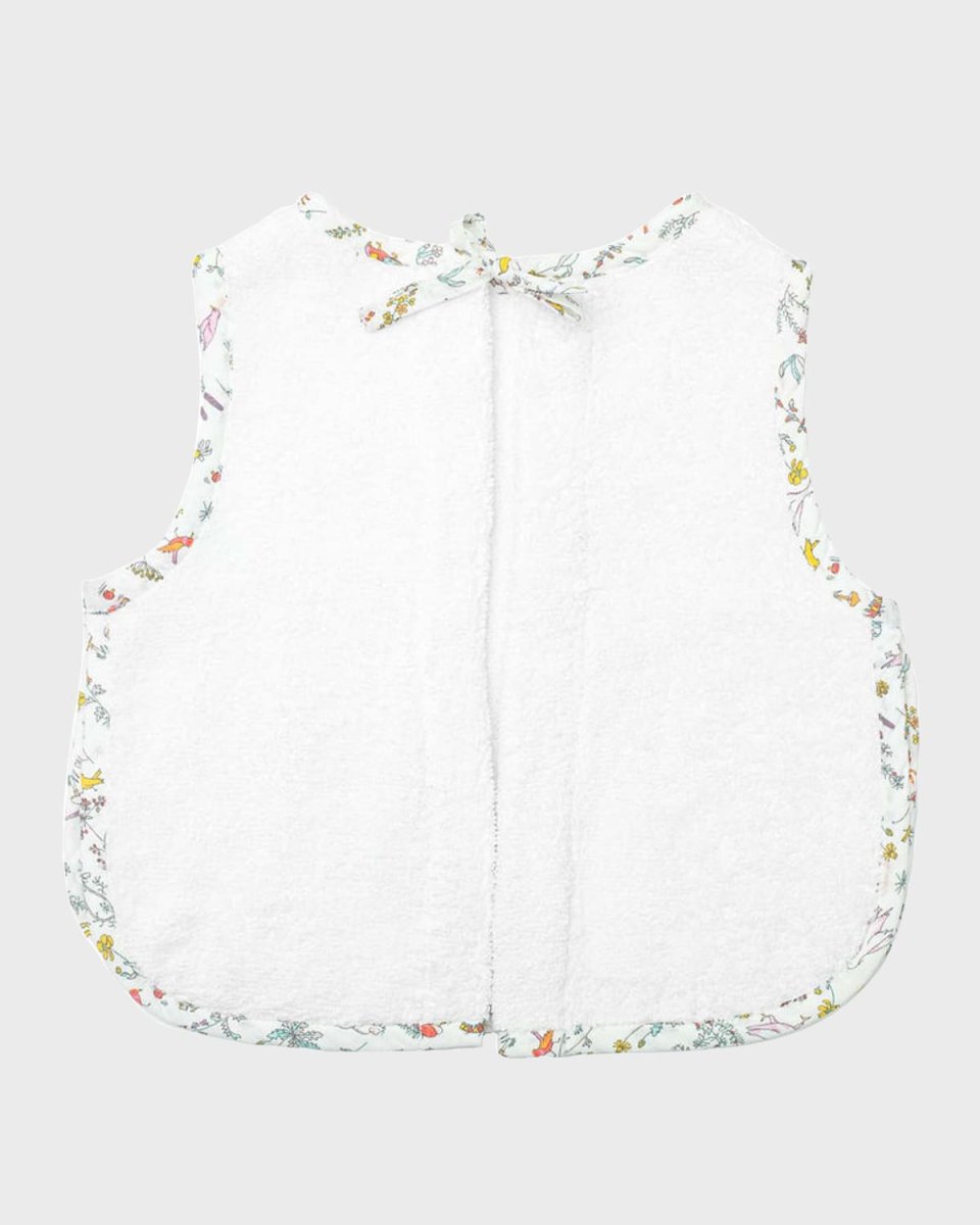 Floral Trim Apron Bib