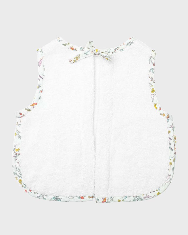 Floral Trim Apron Bib