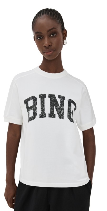 ANINE BING Jaylin Bing Tee Ivory