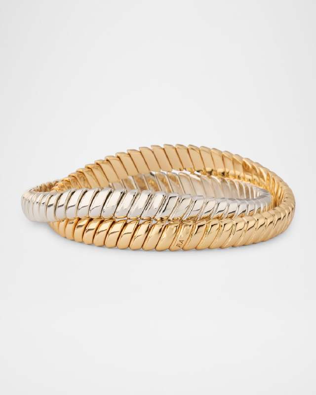 Double Cobra Two-Tone Bracelet