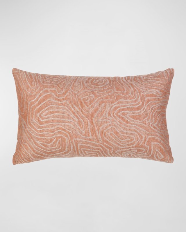 Chari Indoor/Outdoor Lumbar Pillow, 12" x 20"