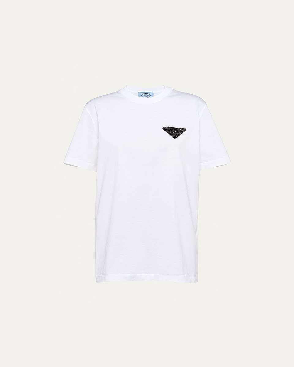 Embellished Logo Jersey T-Shirt