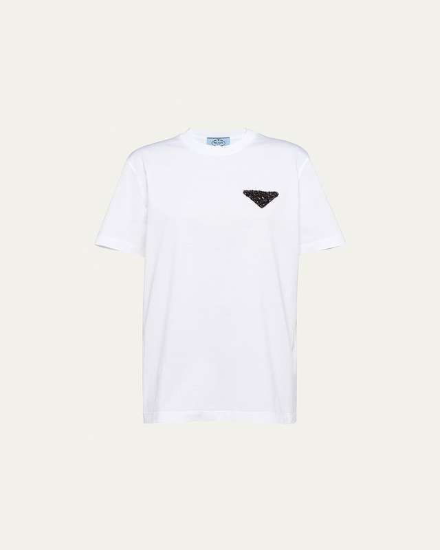 Embellished Logo Jersey T-Shirt