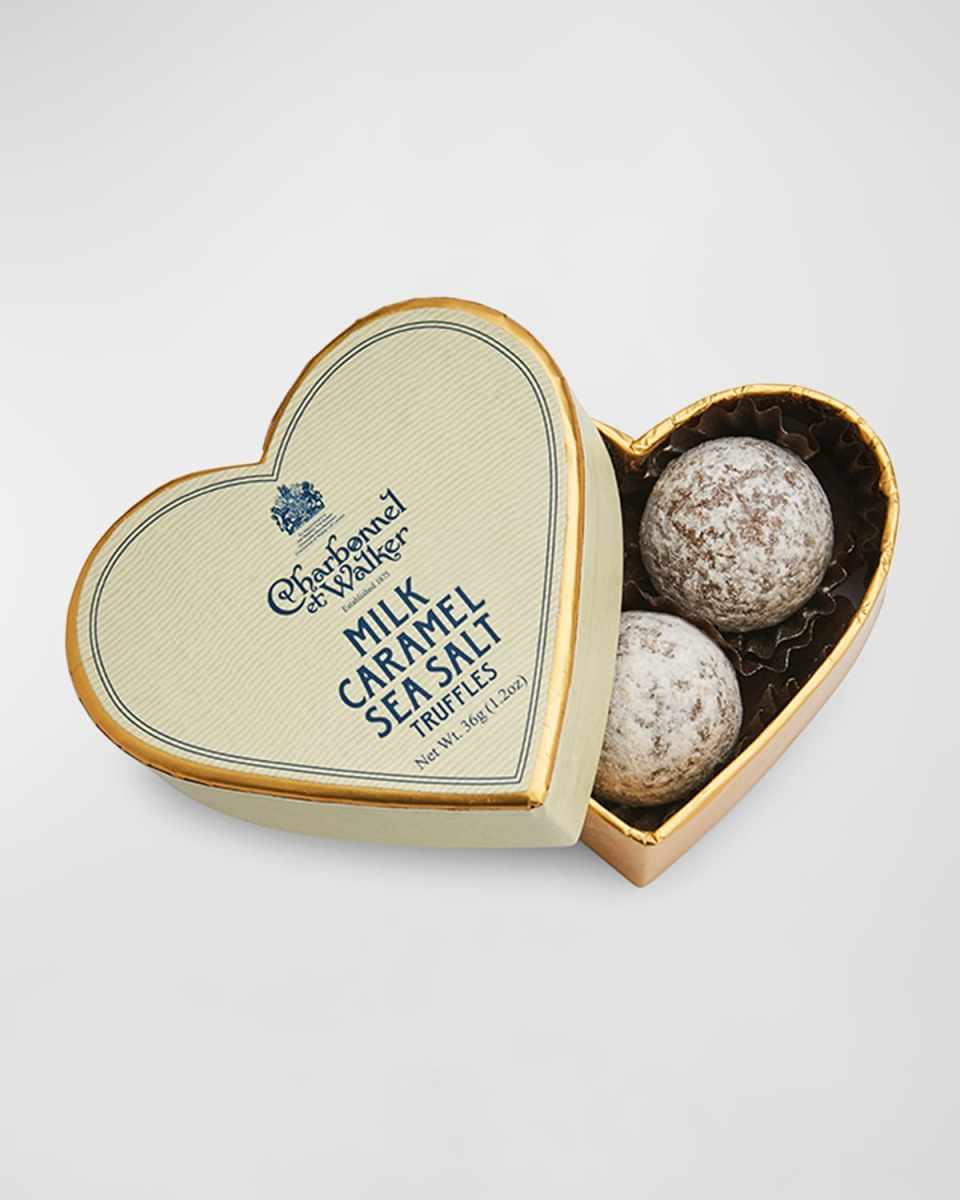 Sea Salt Truffles in Mini Heart Box