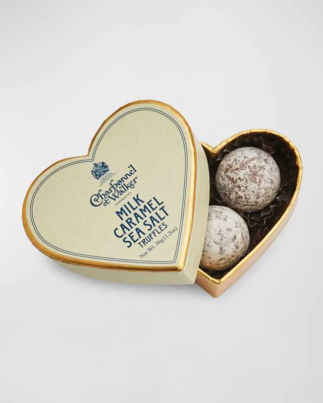 Sea Salt Truffles in Mini Heart Box