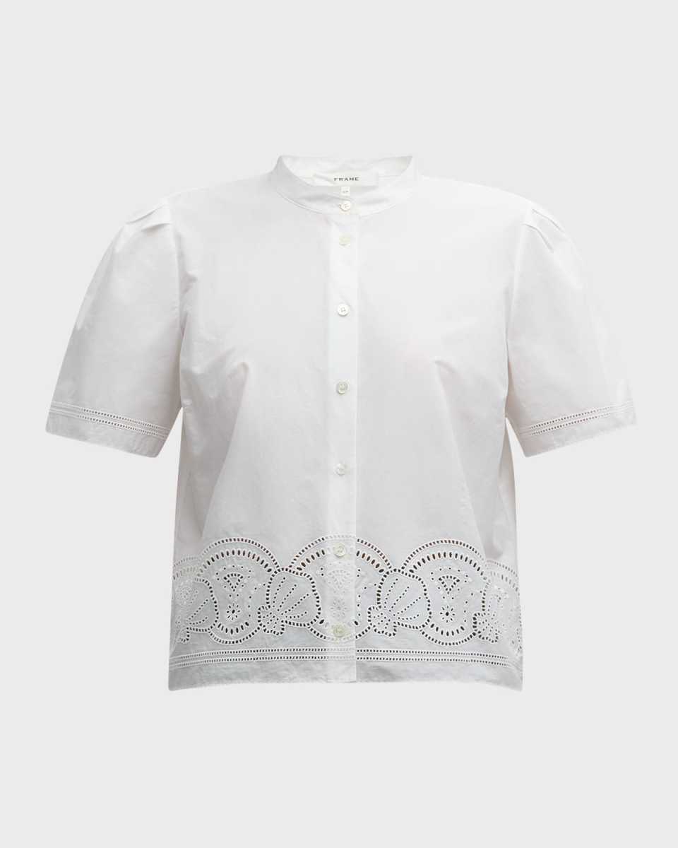 Embroidered Short-Sleeve Shirt