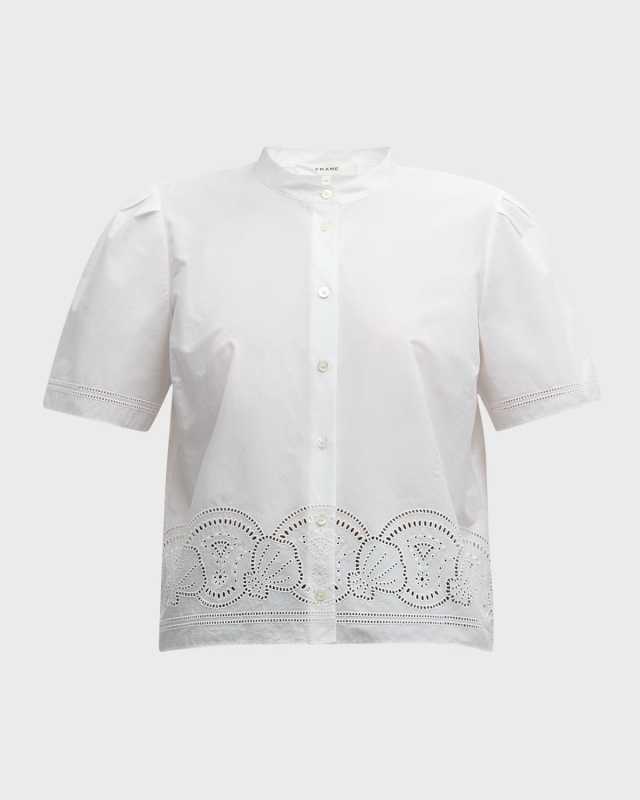 Embroidered Short-Sleeve Shirt