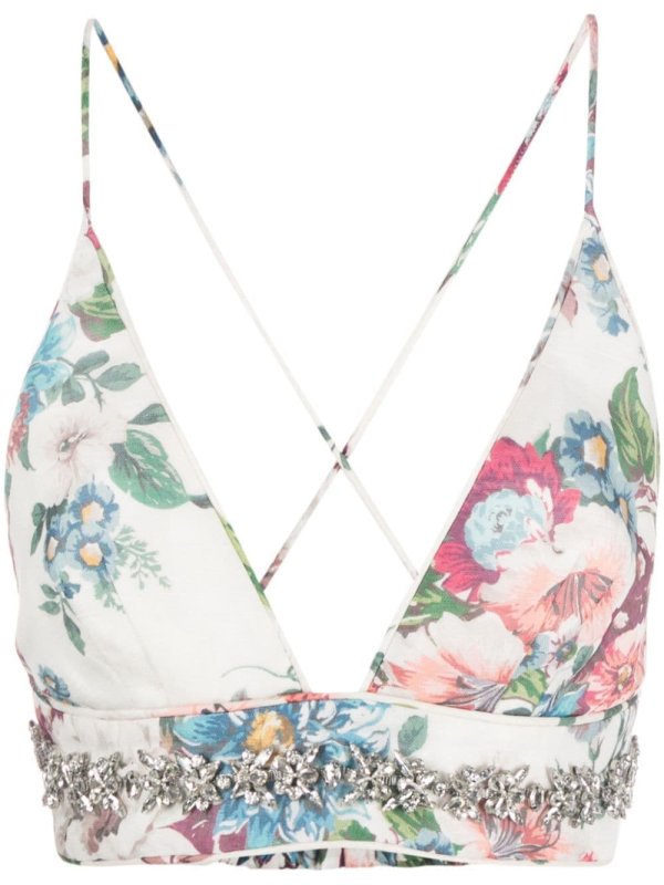 Matchmaker crystal-embellished top