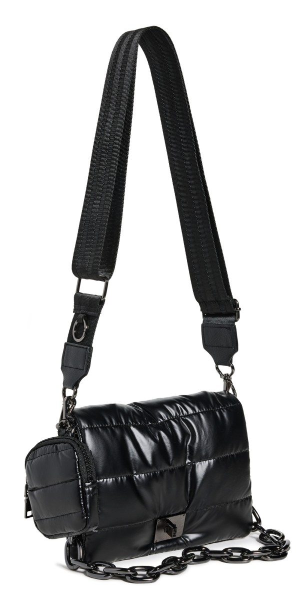 Think Royln Downtown Crosswalk Crossbody Bag Pearl Black/Black/Black Web