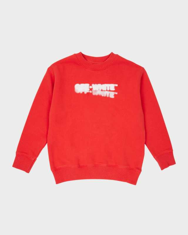 Boy's Faded Logo-Print Sweatshirt, Size 4-12