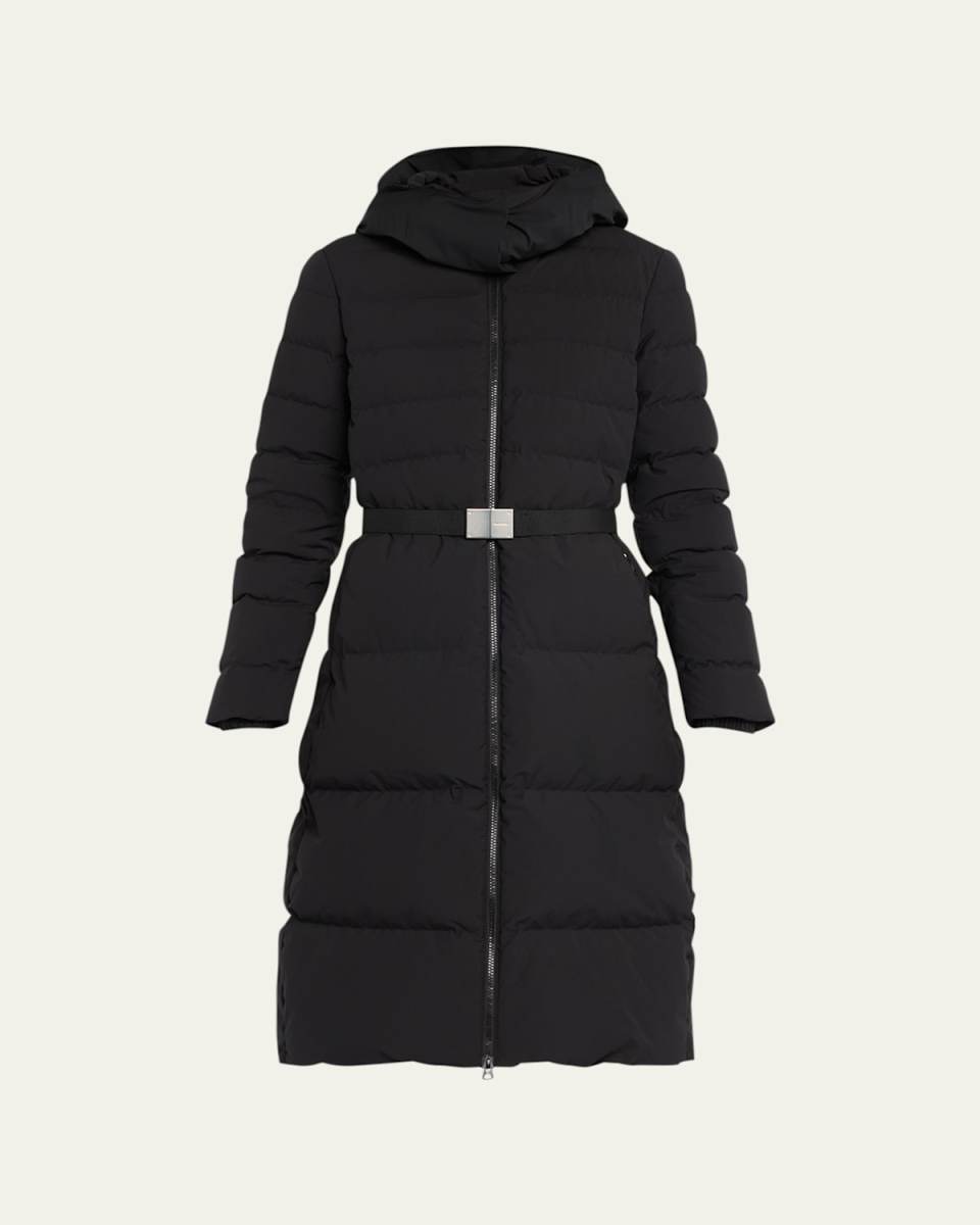 Burniston Belted Horizontal Puffer Jacket