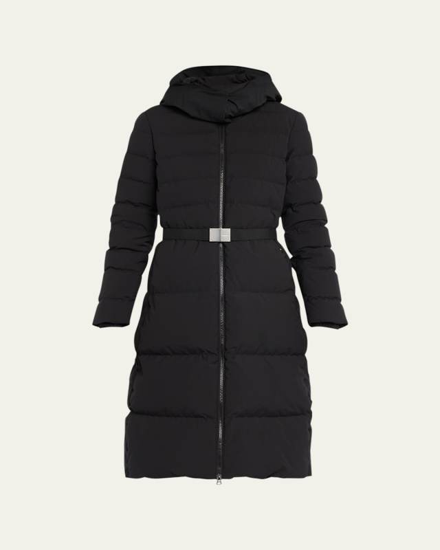 Burniston Belted Horizontal Puffer Jacket