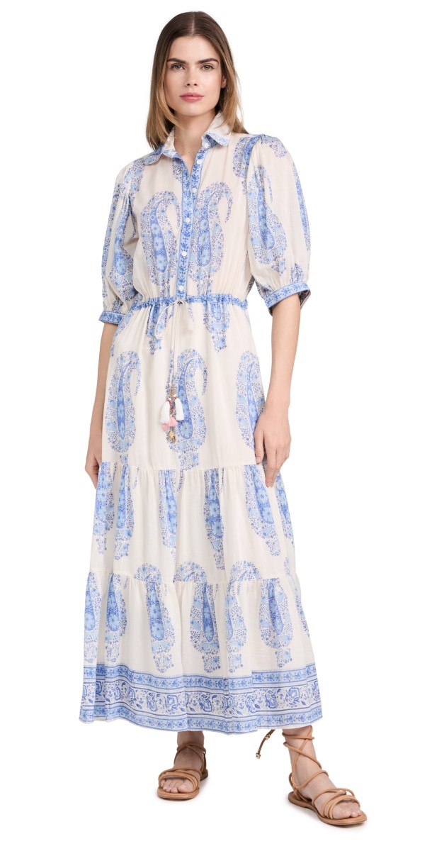 Bell Brielle Maxi Dress Blue Paisley