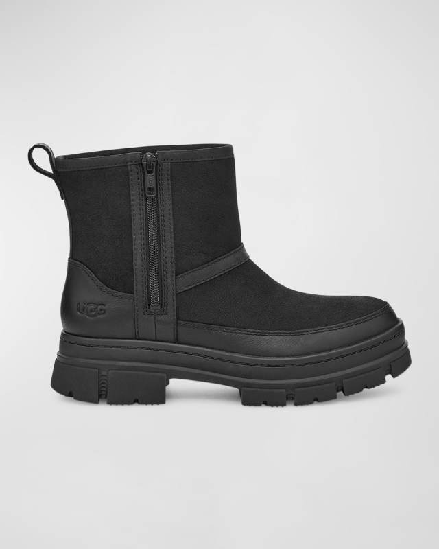 Ashton Leather Zip Winter Booties