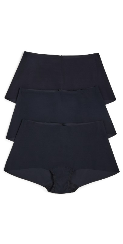 Hanky Panky Breathe Soft Boyshorts 3 Pack Black