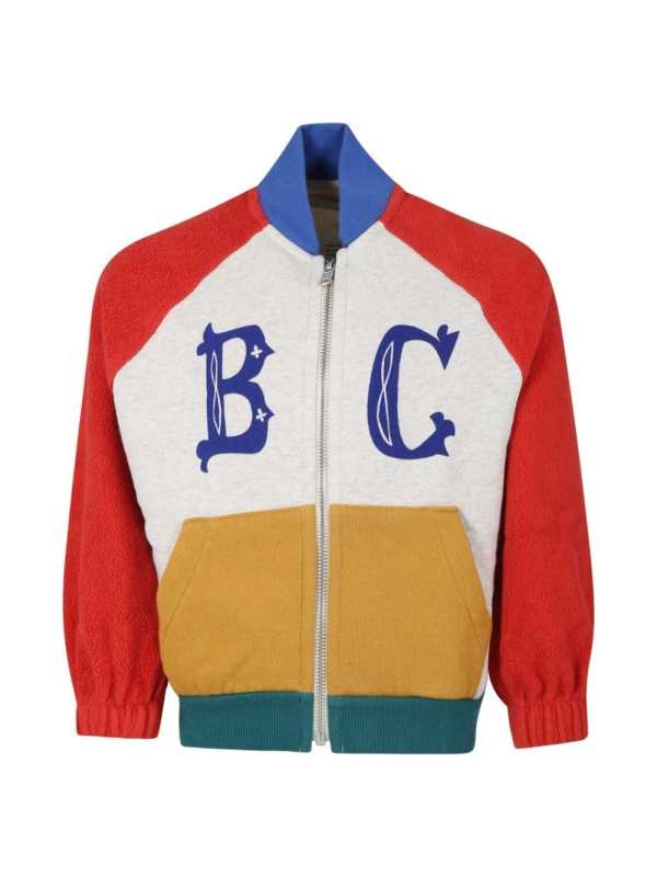 logo-print bomber jacket