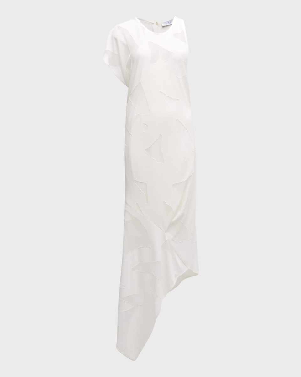 Shanon Knit Asymmetric Midi Dress