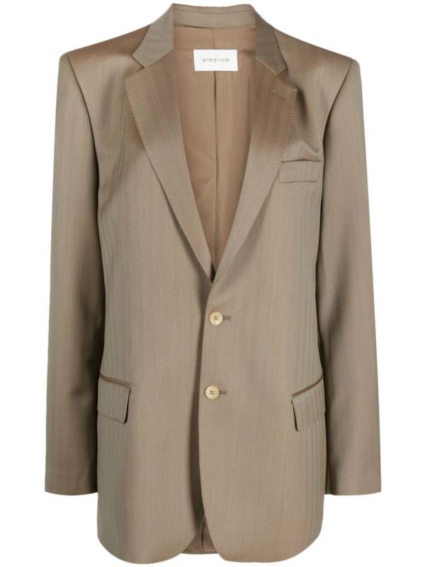 single-breasted wool blazer