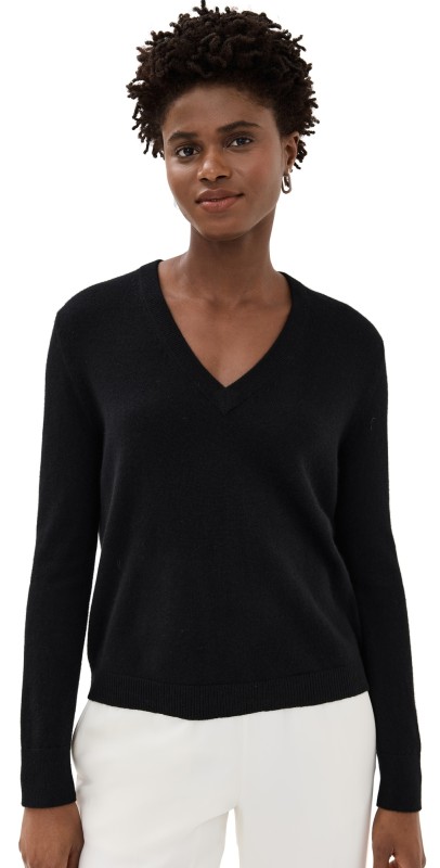 Jenni Kayne Flynn Cashmere Sweater Black