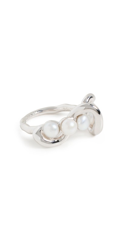 Missoma Molten Pearl Ring Silver