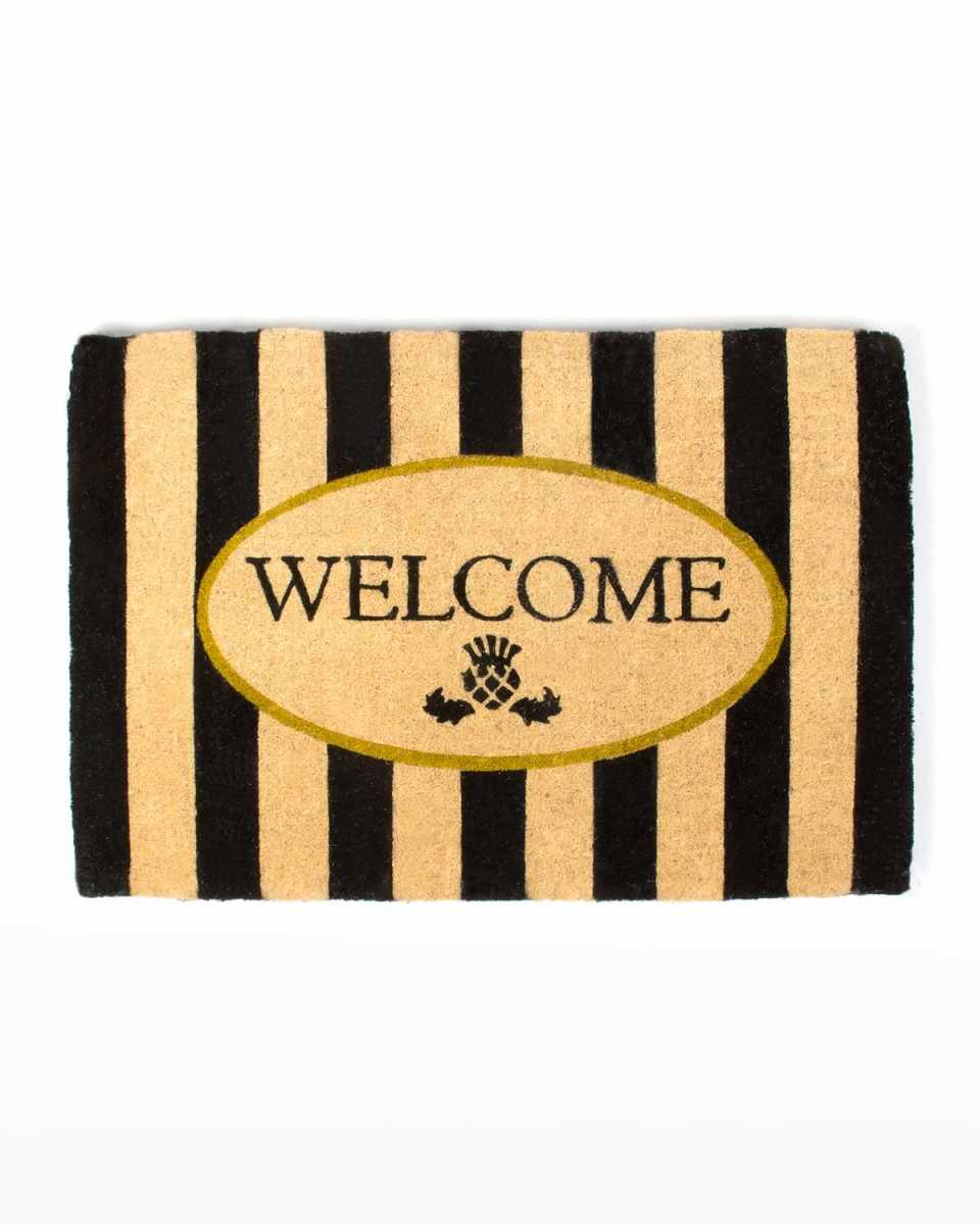 Awning Stripe Welcome Mat