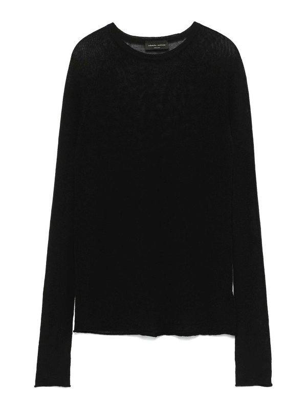 Roberto Collina Pull Col Rond - Noir