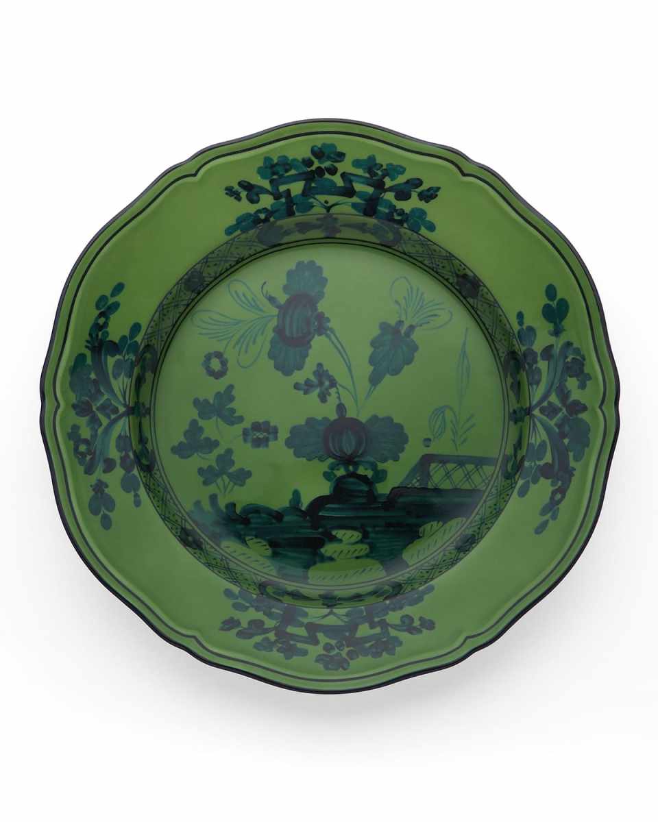 Oriente Italiano Dinner Plate, Malachite