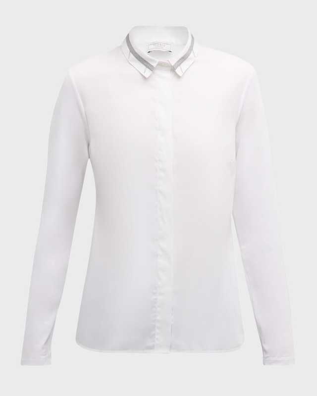 Button-Down Stretch Cotton Shirt