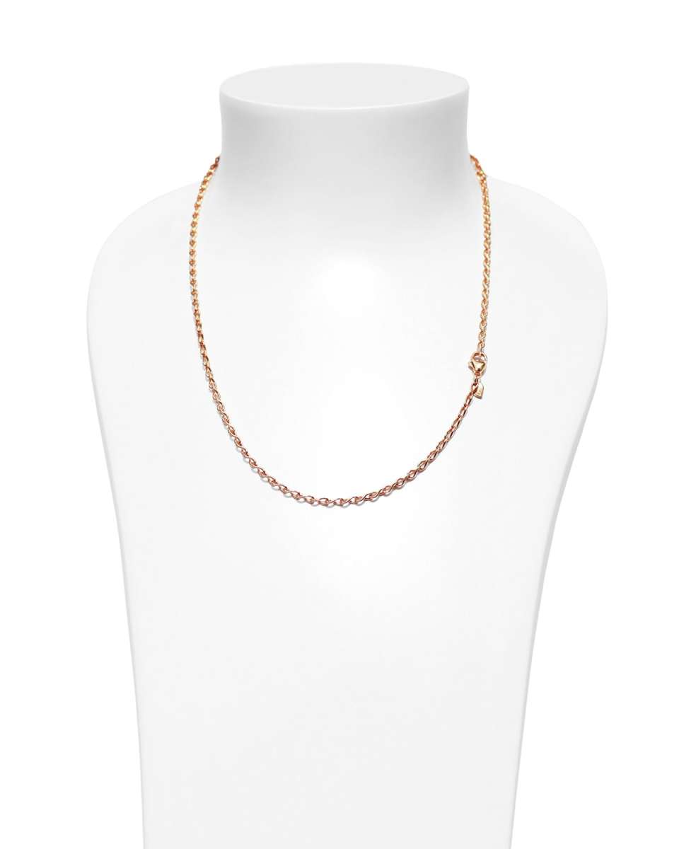 18K Rose Gold Eight Chain, 20"L