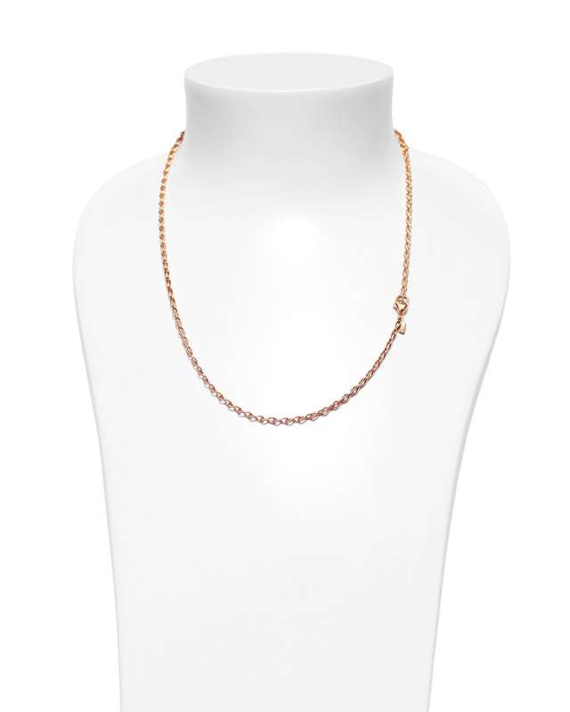 18K Rose Gold Eight Chain, 20"L