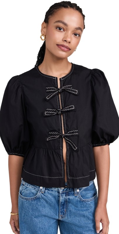 Dress To Top with Knot Detail Black