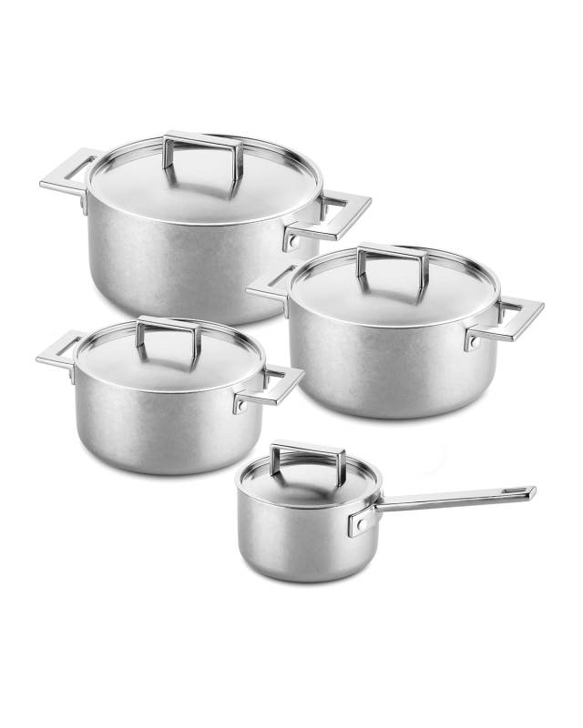 Attiva Pewter 8-Piece Cookware Set