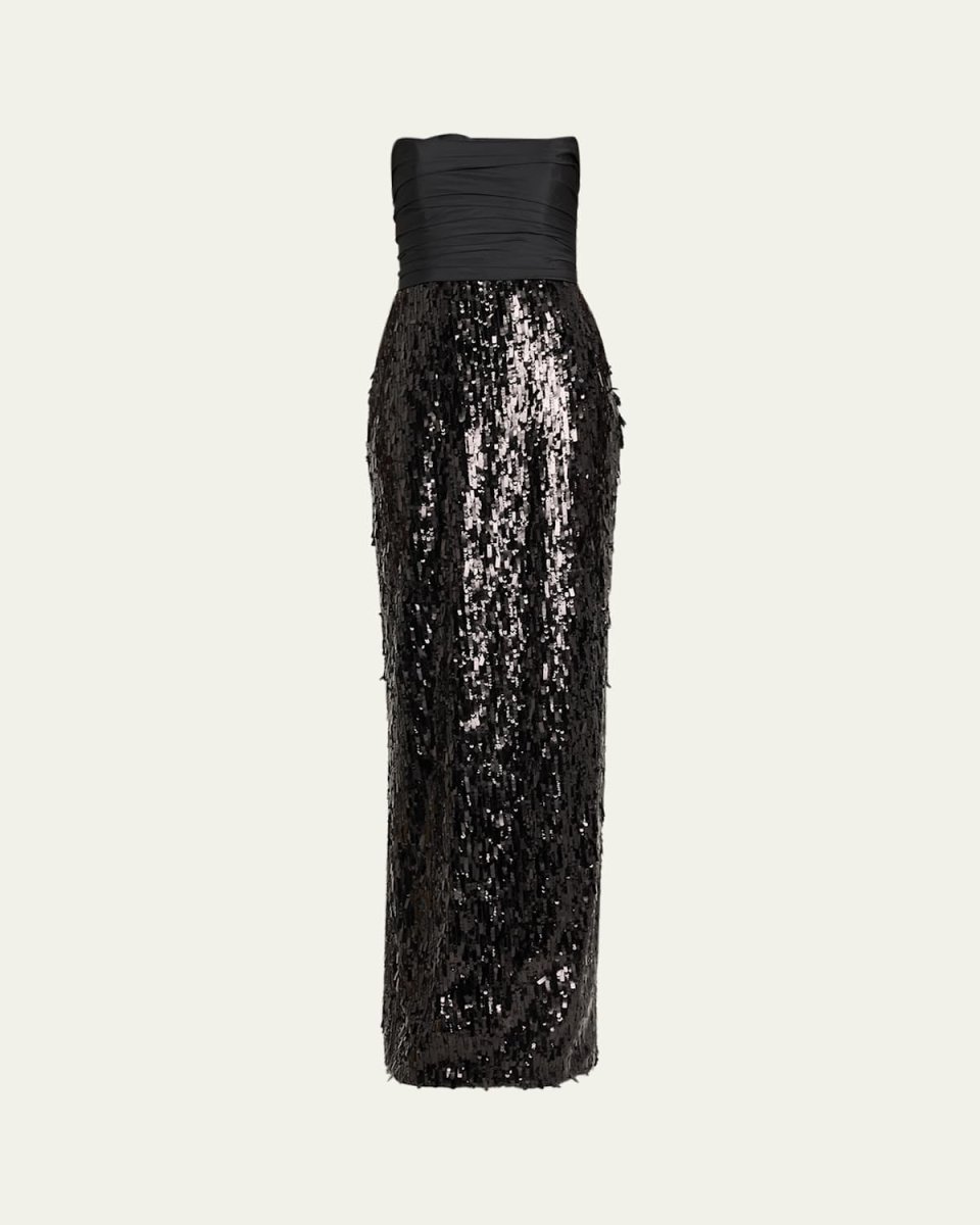 Strapless Sequin Gown