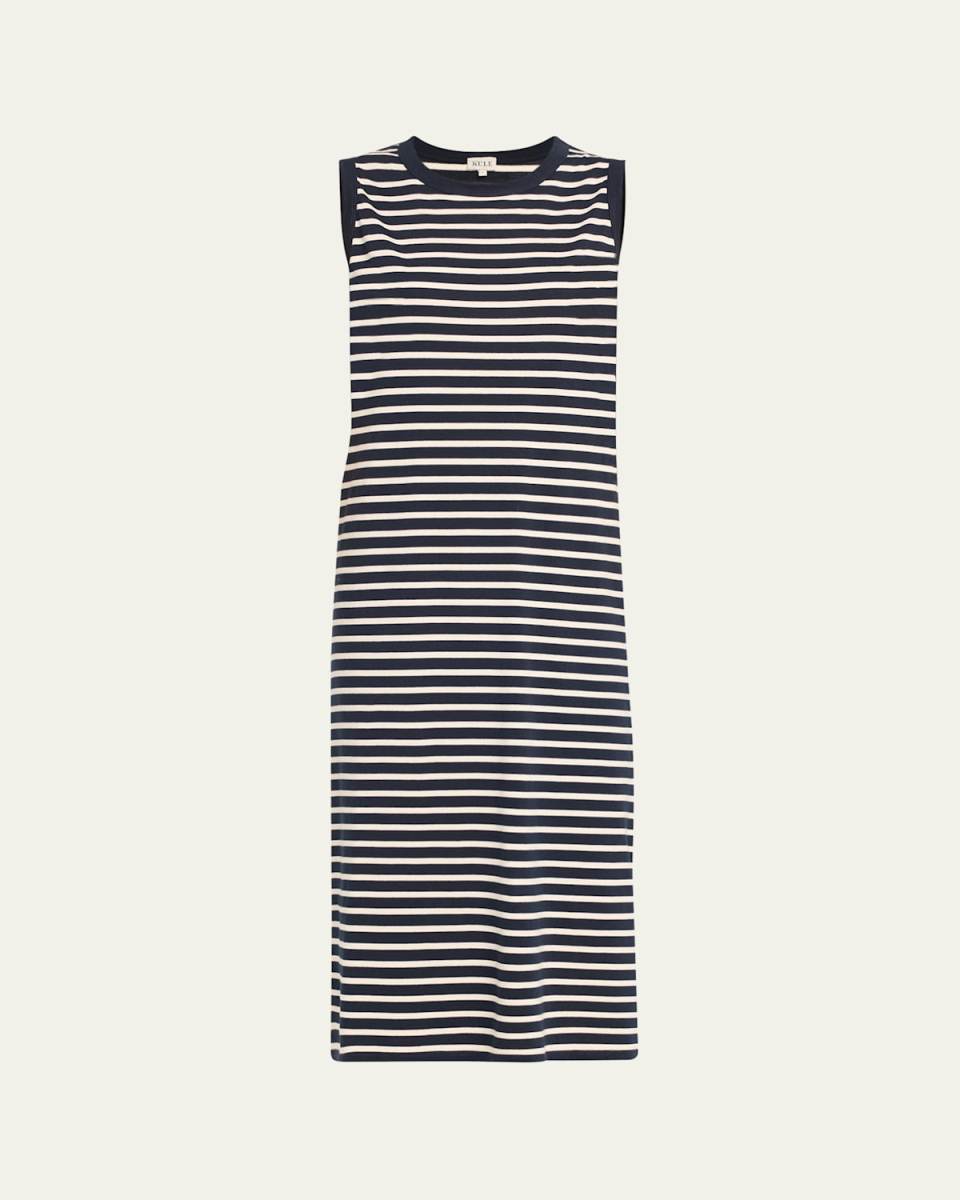The Tank Striped Cotton Sleeveless Midi Dress