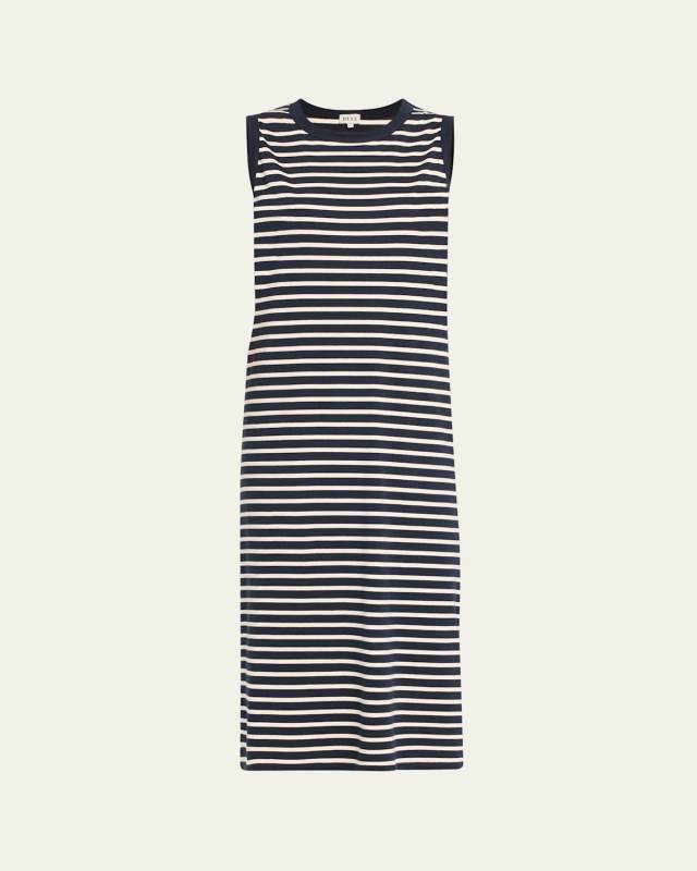 The Tank Striped Cotton Sleeveless Midi Dress