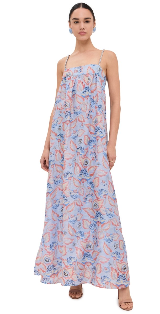 Zimmermann Eden Maxi Dress Sapphire Eden