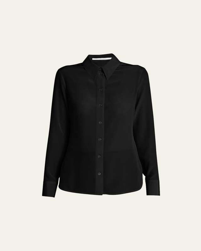 Button Down Silk Top