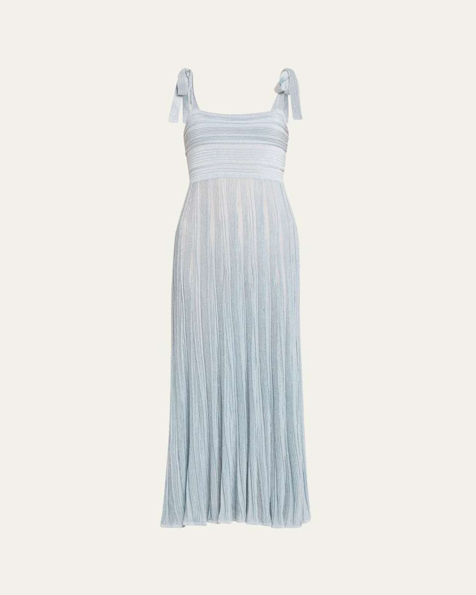 Waverly Metallic Tie Dress