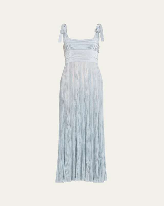Waverly Metallic Tie Dress