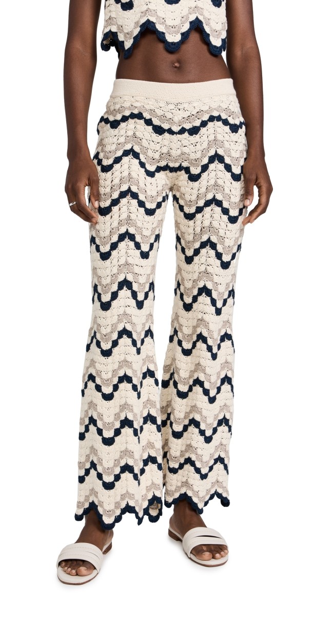 ESCVDO Safi Pants Ivory/Navy