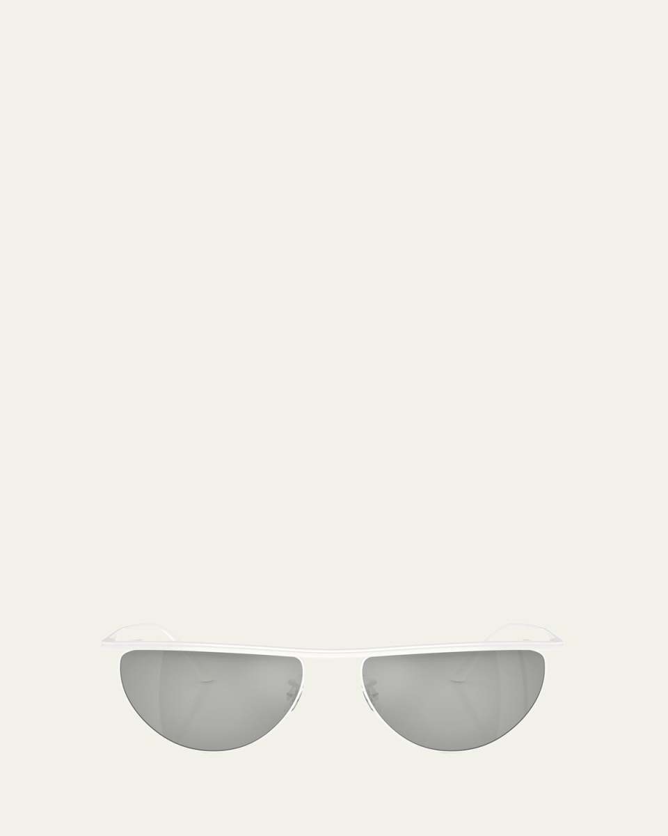 Sleek Metal Windsor Rim Sunglasses