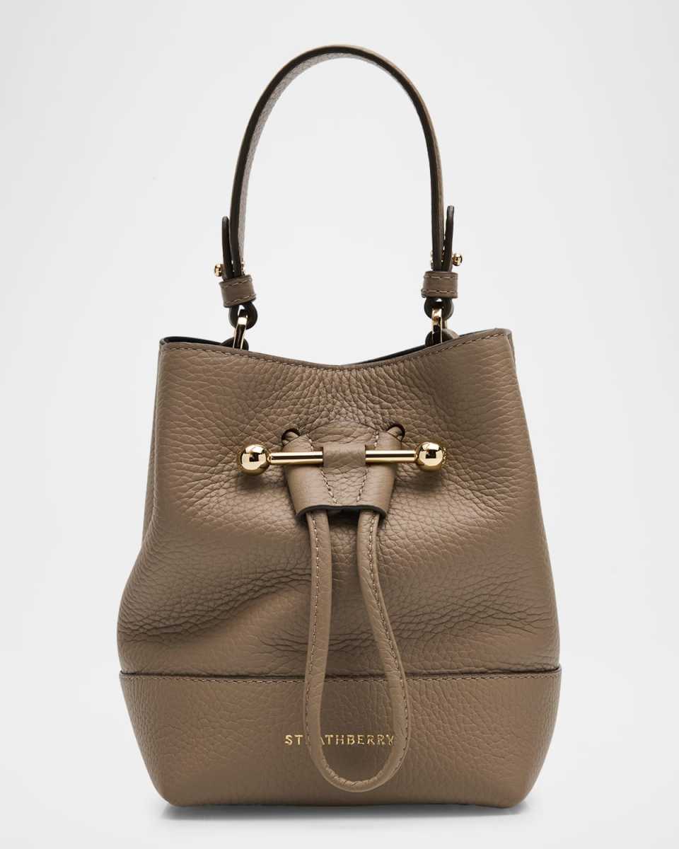 Lana Osette Drawstring Leather Crossbody Bag