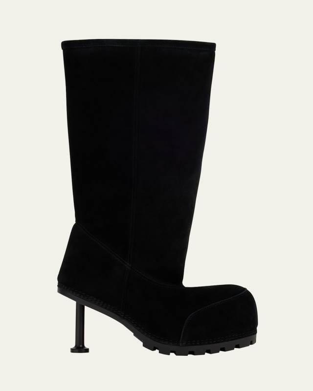 Alaska Suede Stiletto Tall Boots