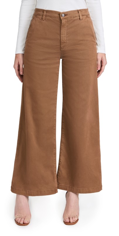 AG Caden Wide Leg Jeans Sulfur Camelwood