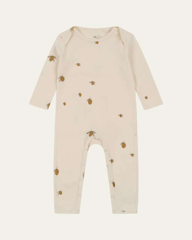 Kid's Fruit Motif Jersey Coverall, Size 9M-3T