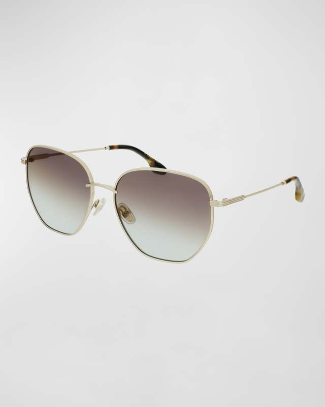 Geometric Square Metal Sunglasses